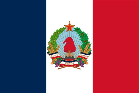 Flag of the Popular Republic of France (the Sixth Republic) : r ...