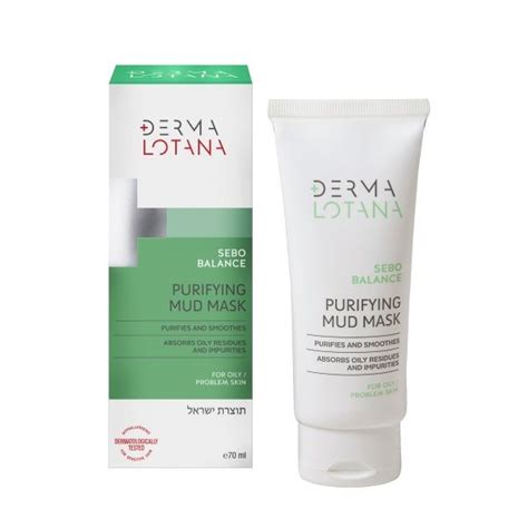 DERMALOTANA valomoji purvo veido kaukė SEBO BALANCE 70 ml Camelia