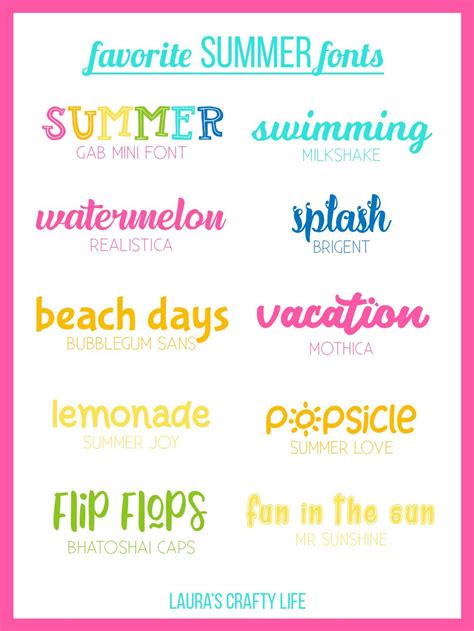 Summer Fonts For Personal And Commercial Use