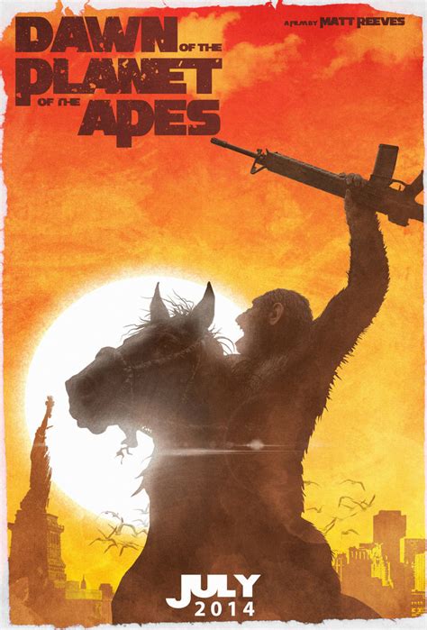 Dawn Of The Planet Of The Apes Poster 76 高清原图海报 金海报 Goldposter