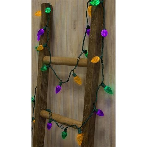 Led Mardi Gras Retro Bulb Lights Light Strand Tree Lights Ornament