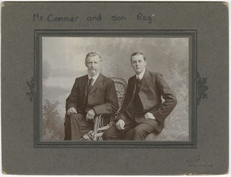 Photograph Mr Conner And Son Reg Campbells Studio 1910 1925 Rip6