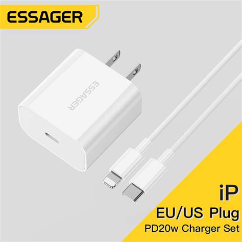 Essager สายชาร์จ 20w Ip สําหรับ Type C ถึง L Set Shopee Thailand