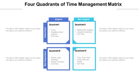 Time Management Matrix Template