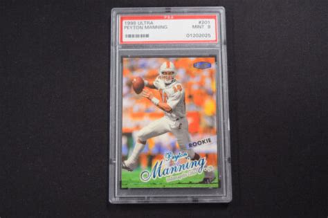 Peyton Manning 1998 Fleer Ultra 201 Indianapolis Colts Rookie Card PSA