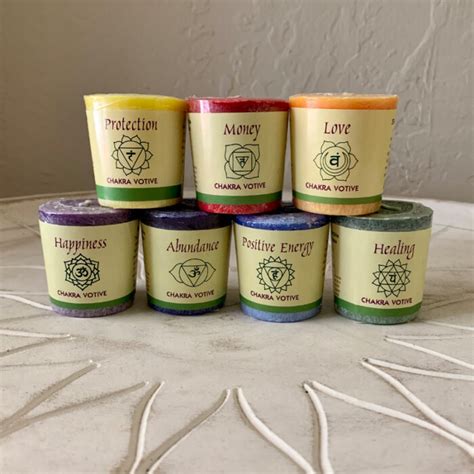 Set Of 7 Chakra Candles • The Secret Door