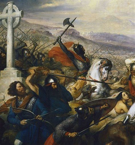 732 Charles Martel In The Battle Of Tours Detail Par Charles De