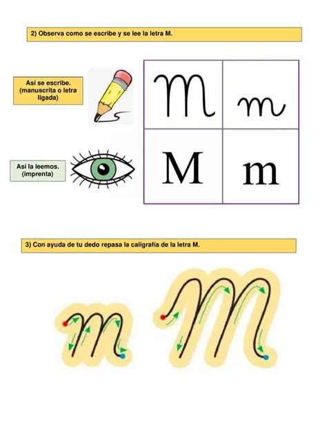 Guía De Trabajo Letra M Profesocial