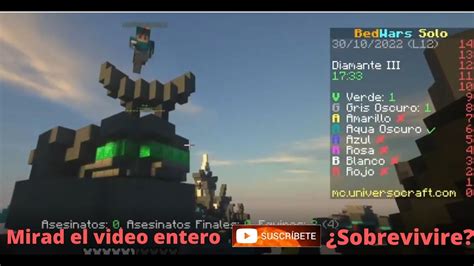 Jugando BedWars Y Build Batle En Universocraft Muy Tenso YouTube