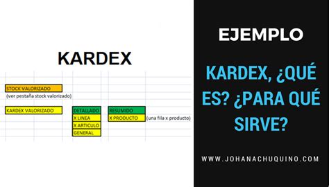 El Kardex Para Qu Me Sirve Johana Chuquino Digital