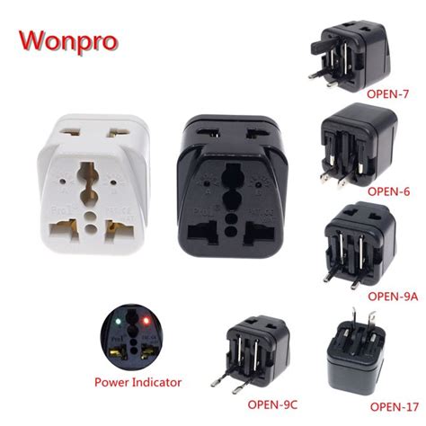 Wonpro Wat อะแดปเตอร์แปลงเต้าเสียบอเนกประสงค์ Ac250v ยูเคอียู Us อเนกประสงค์ขนาดเล็ก10a จีน