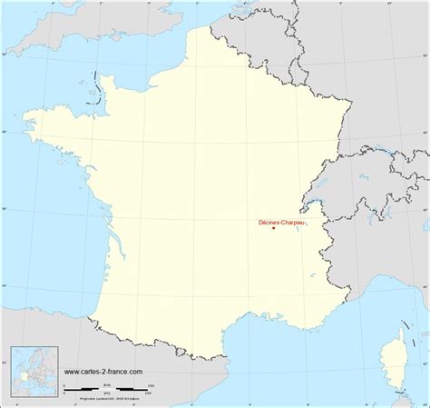 CARTE DE DéCINES CHARPIEU Situation géographique et population de