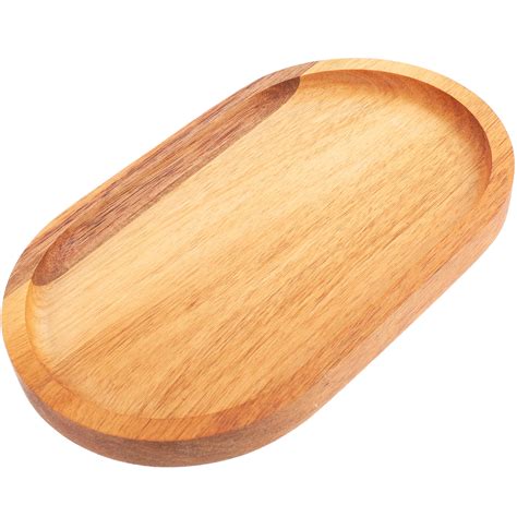 Oval Tray Home Decor Wood Trays Small Wooden Fruit Serving Desktop ...