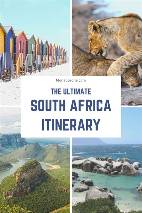 South Africa Itinerary Artofit