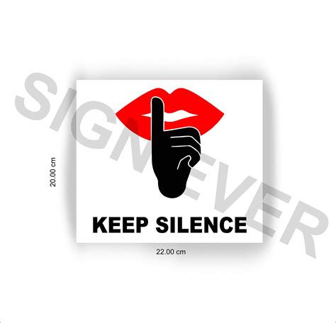 Buy SIGN EVER Keep Silence Sign Board Hospital Bank Office School ...