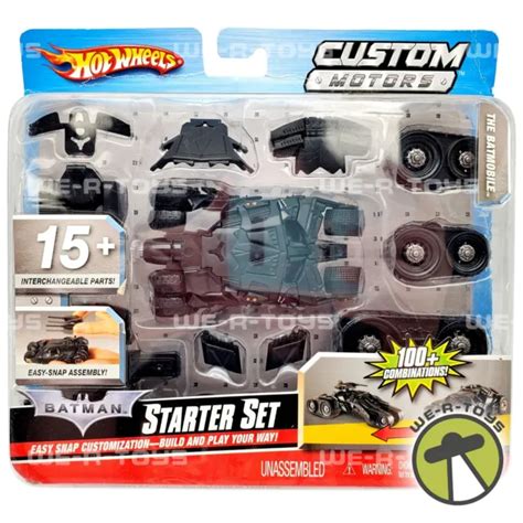 Hot Wheels Custom Motors Starter Set The Batmobile Customization Mattel