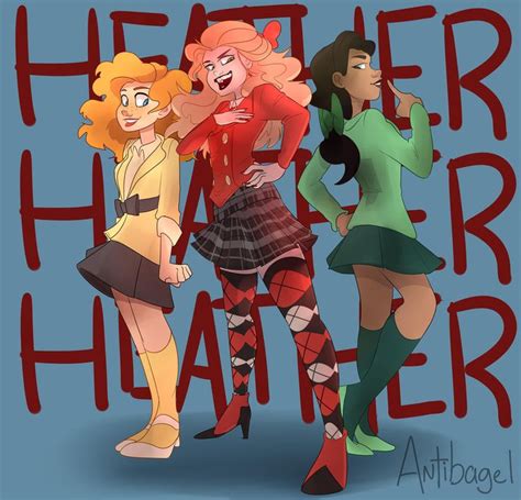 Heather Heather And Heather By Sketchbagel On Deviantart Heathers