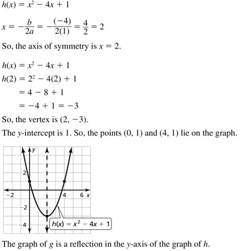 Big Ideas Math Algebra Solutions Chapter Graphing Quadratic