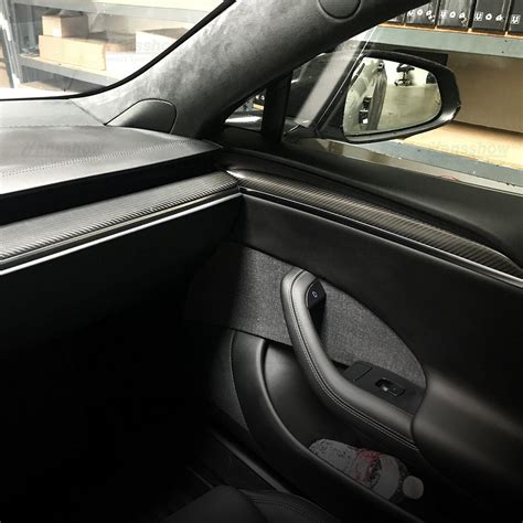 Tesla Model S Interior Carbon Fiber