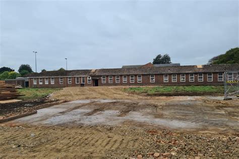 Demolition Of Former Chichester High School Year 7 Building Continues