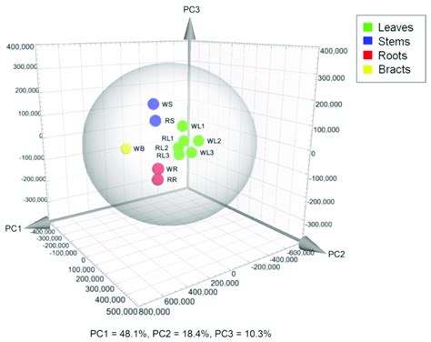 Principal Component Analysis Scores Plot Based On Metabolic Download Scientific Diagram