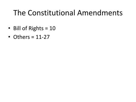 Ppt Constitutional Amendments Powerpoint Presentation Free Download