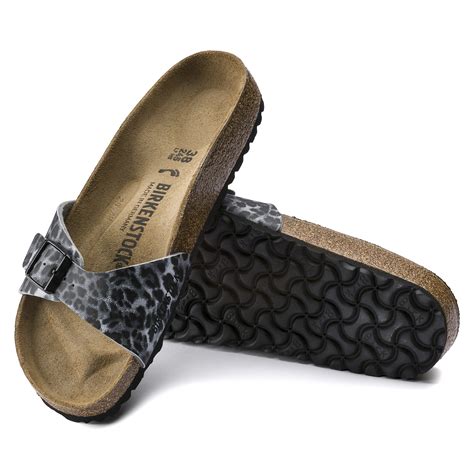 Madrid Birko Flor Leopard Classic Black Birkenstock