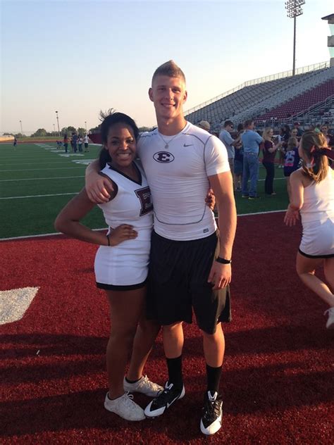 Interracial Couples Bwwm Cute Football Cheerleader Couple