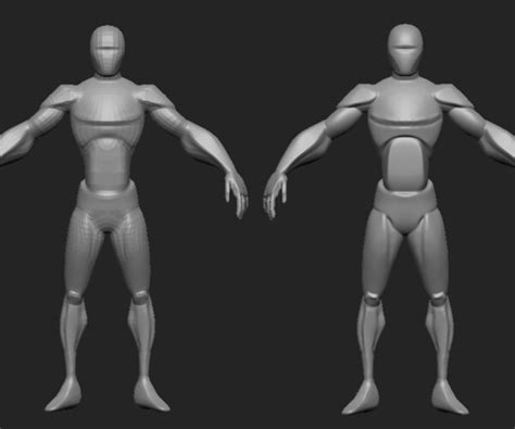 Artstation Stylized Male Base Mesh Resources