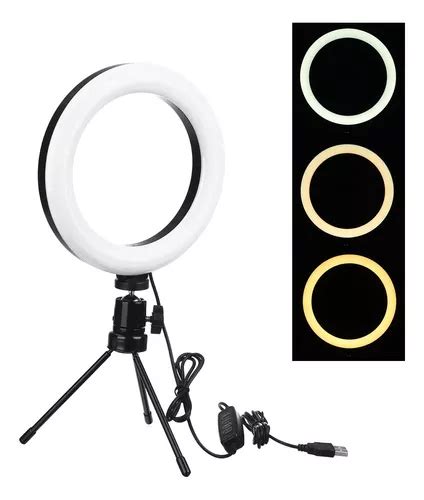 Ring Light Tripé Mesa Iluminador Luz De Led Live Selfie Make MercadoLivre