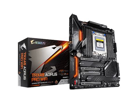 Gigabyte TRX40 Aorus Pro Wi Fi AMD STRX4 Socket ATX Desktop Motherboard