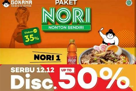 Promo 12 12 Gokana Desember 2022 Hadir Paket Nobar Hingga Serbu 12 12