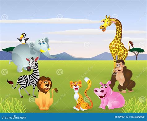 Happy Animal Cartoon Stock Photos - Image: 25902113