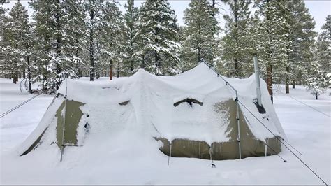 Hot Tent Winter Camping Stuck In The Snow More On The Big Horn Iii