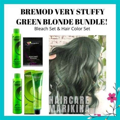 12 22 BUNDLE Bremod Very Stuffy Green Blonde Hair Bleaching Hair