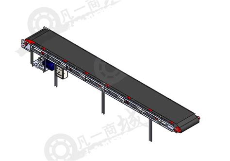 皮带输送机sw三维图下载凡一商城