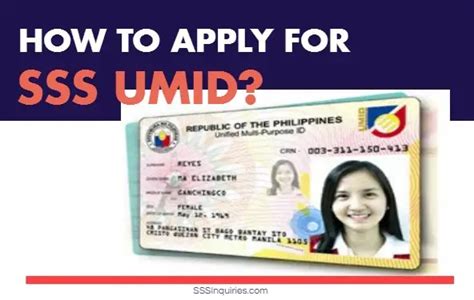 HOW TO APPLY FOR UMID - SSS Inquiries