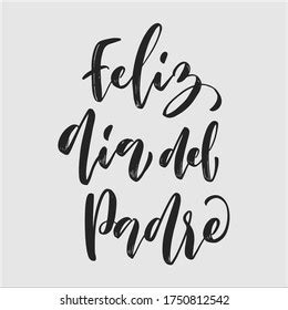 Feliz Dia Del Padre Lettering Phrase Stock Vector Royalty Free