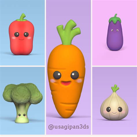 fichier  legumes mignonsmodele pour impression   telechargercults