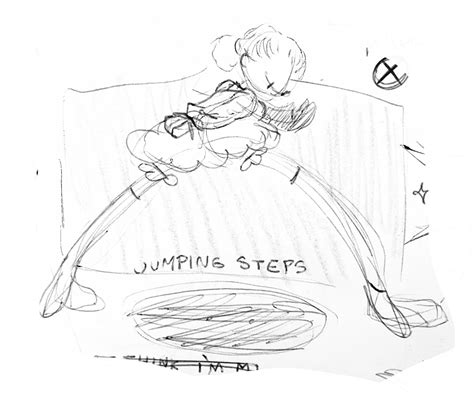 jumping steps doodle behance