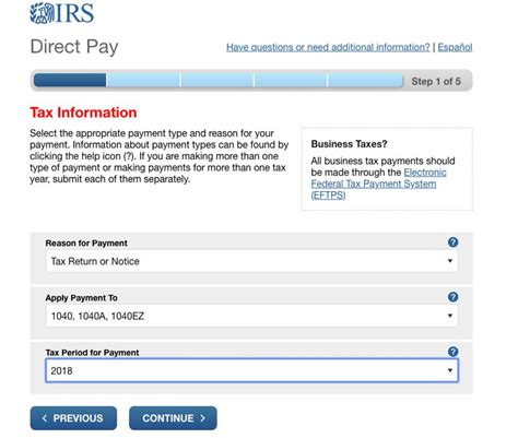 Irs Direct Pay