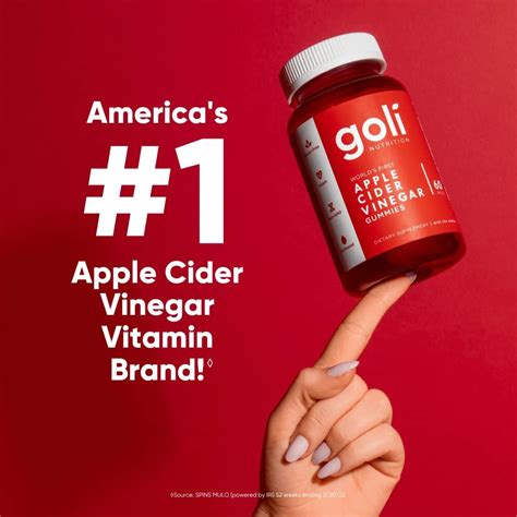 Buy Goli Apple Cider Vinegar Gummy Vitamins 60 Count Vitamins B9