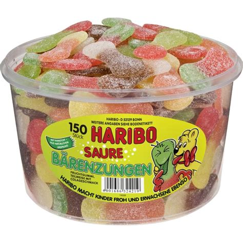 HARIBO Fruchtgummi Saure Bärenzungen 150er Runddose CHF 10 21