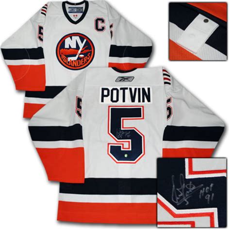 Denis Potvin Autographed New York Islanders Authentic Pro Jersey Nhl