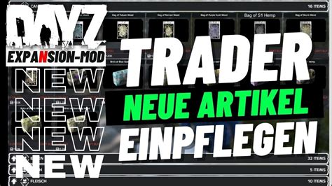 Neue Items Einpflegen Im Expansion Trader Dayz Expansion Trader