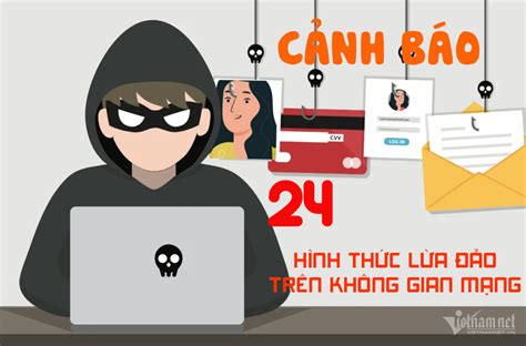 24 hình thức lừa đảo trực tuyến phổ biến trên không gian mạng Việt Nam