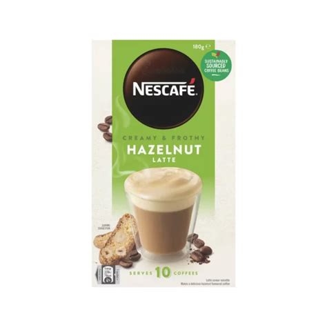 nescafe creamy frothy hazelnut latte  pack
