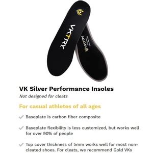 Amazon Vktry Performance Insoles Carbon Fiber Sports Insoles For