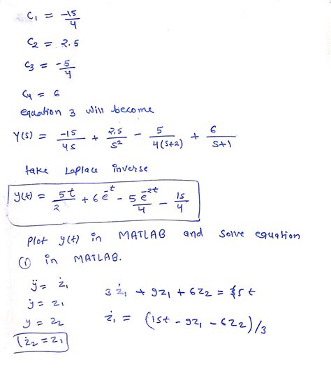 Solved Please Use Matlab Consider A System With Equation Of Motion