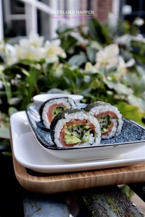 Low Carb Avocado Zalm Sushi Met Komkommer Heerlijke Happen